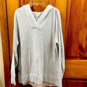 Light gray hooded sweater